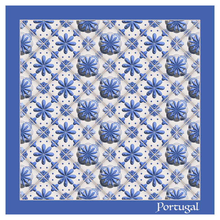 Azulejo 3D Blue Dia artwork