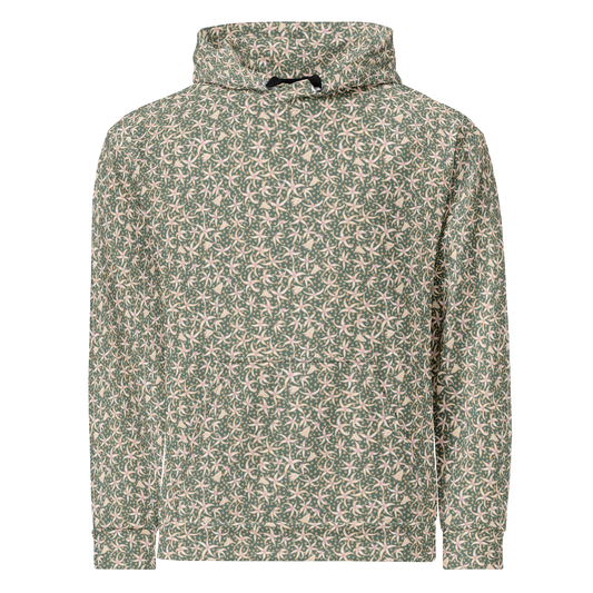 Dancing with Pimpernels Floral Pattern Hoodie