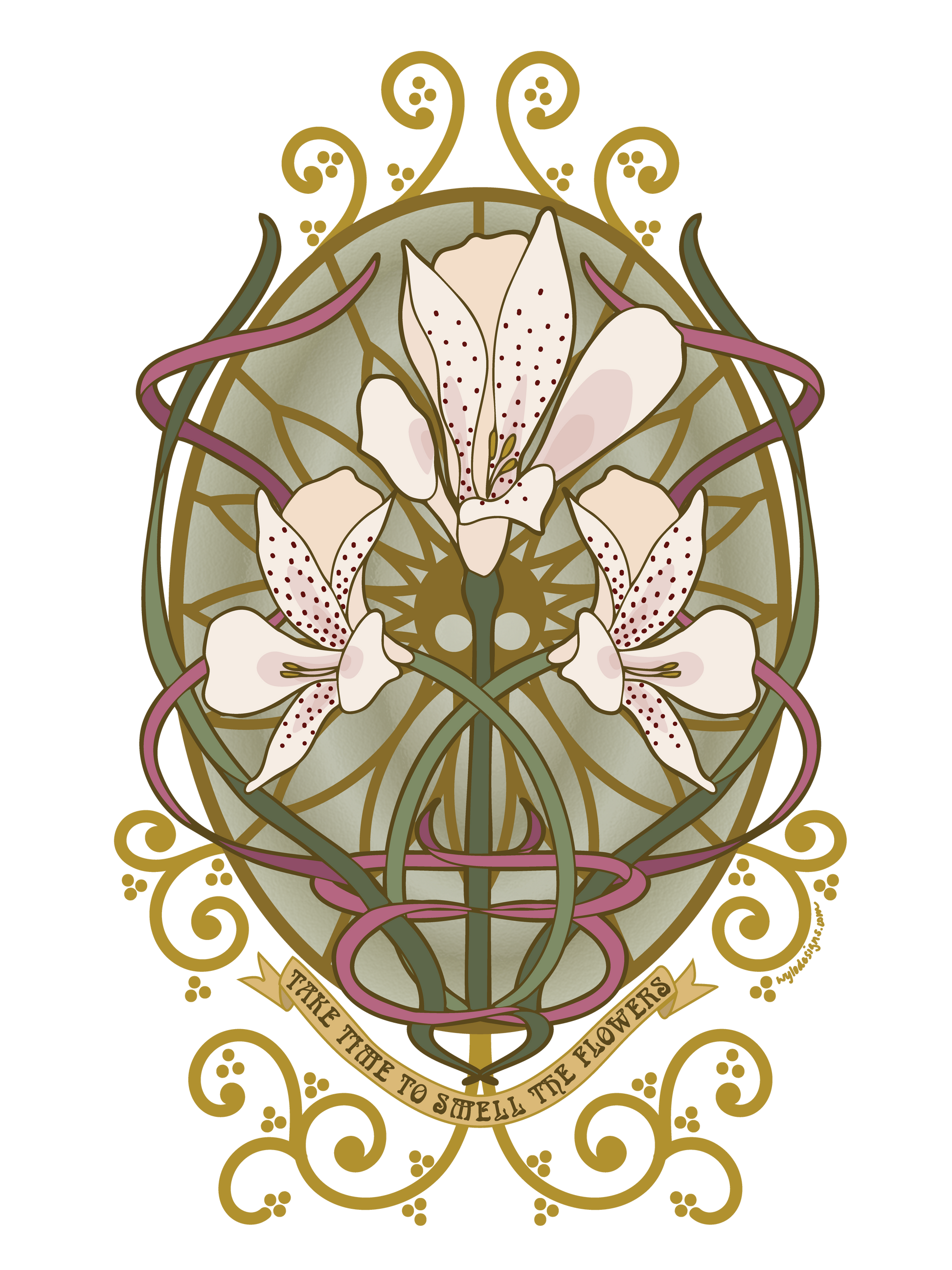 Alstroemeria Hoodie - Art Nouveau Vibe for Every Occasion