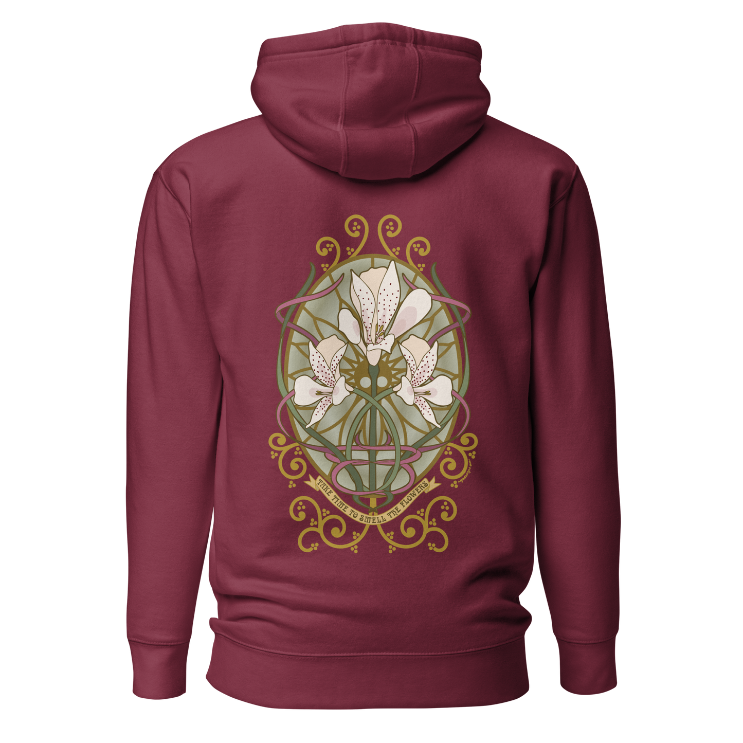 Alstroemeria Hoodie - Art Nouveau Vibe for Every Occasion