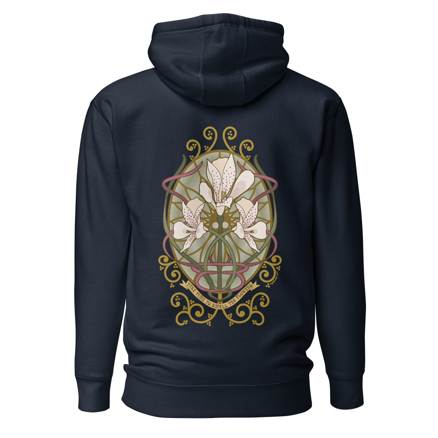 Alstroemeria Hoodie - Art Nouveau Vibe for Every Occasion