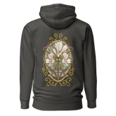 Alstroemeria Hoodie - Art Nouveau Vibe for Every Occasion vintage black