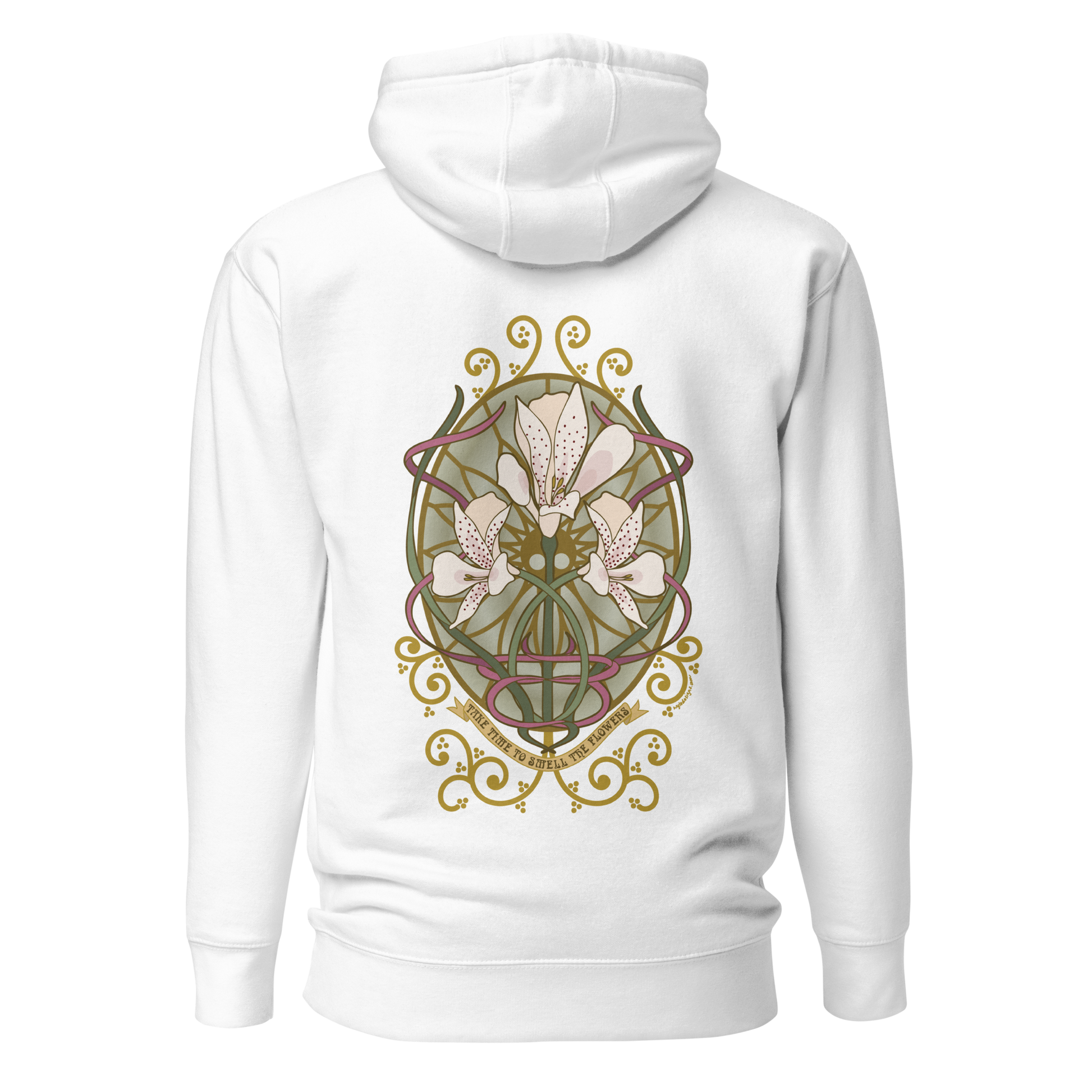 Alstroemeria Hoodie - Art Nouveau Vibe for Every Occasion