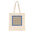 Azulejo 3D Pastel Dia Organic Tote Bag in natural color