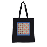Azulejo Pastel 3D Organic Tote Bag in black