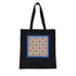 Azulejo Pastel 3D Organic Tote Bag in black