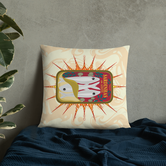Canned Sardines (biege) pillows