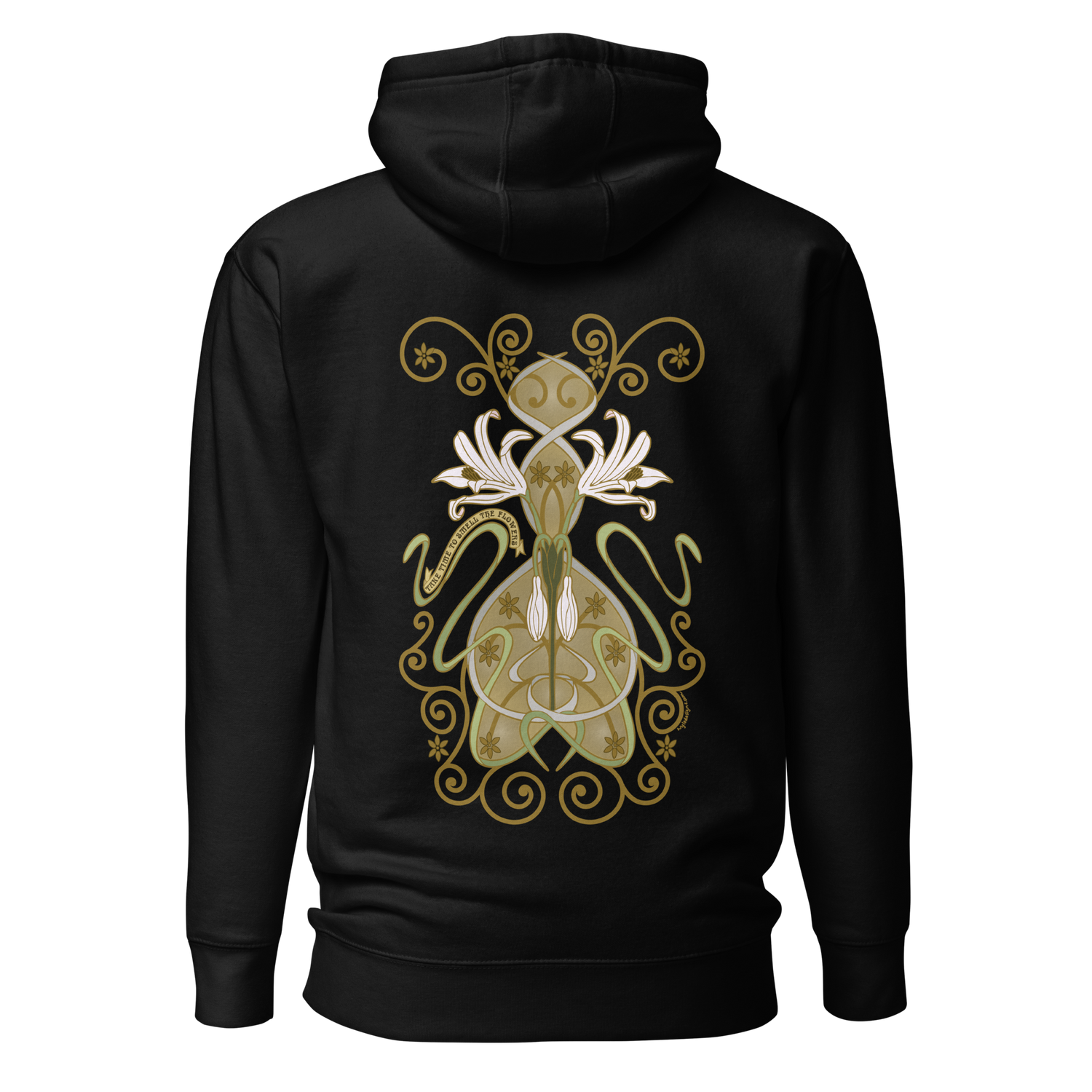 Crinum Art Hoodie black