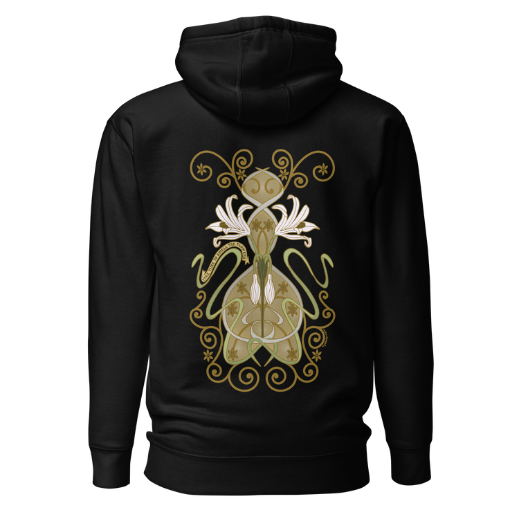 Crinum Art Hoodie black