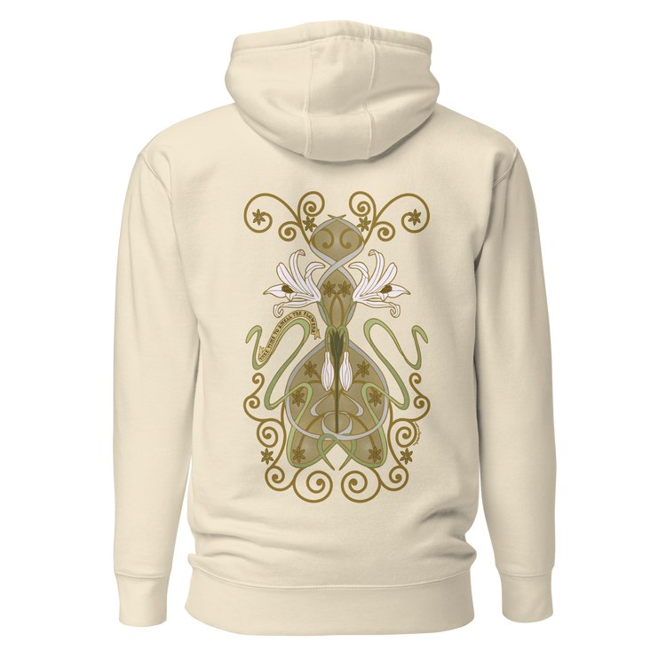 Crinum Art Hoodie bone