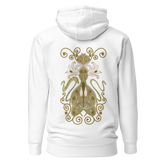 Crinum Art Hoodie white
