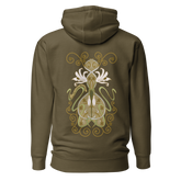 Crinum Art Hoodie military green
