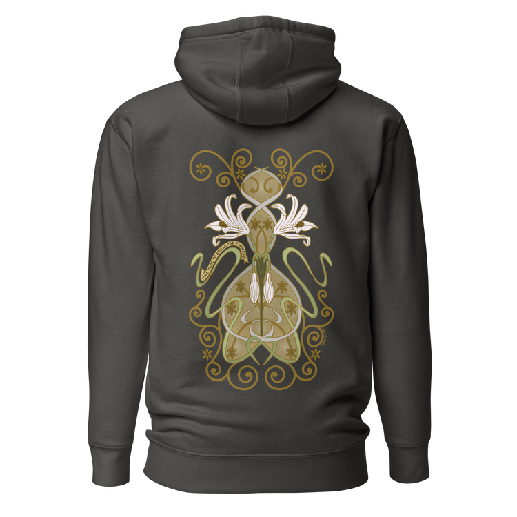 Crinum Art Hoodie vintage black