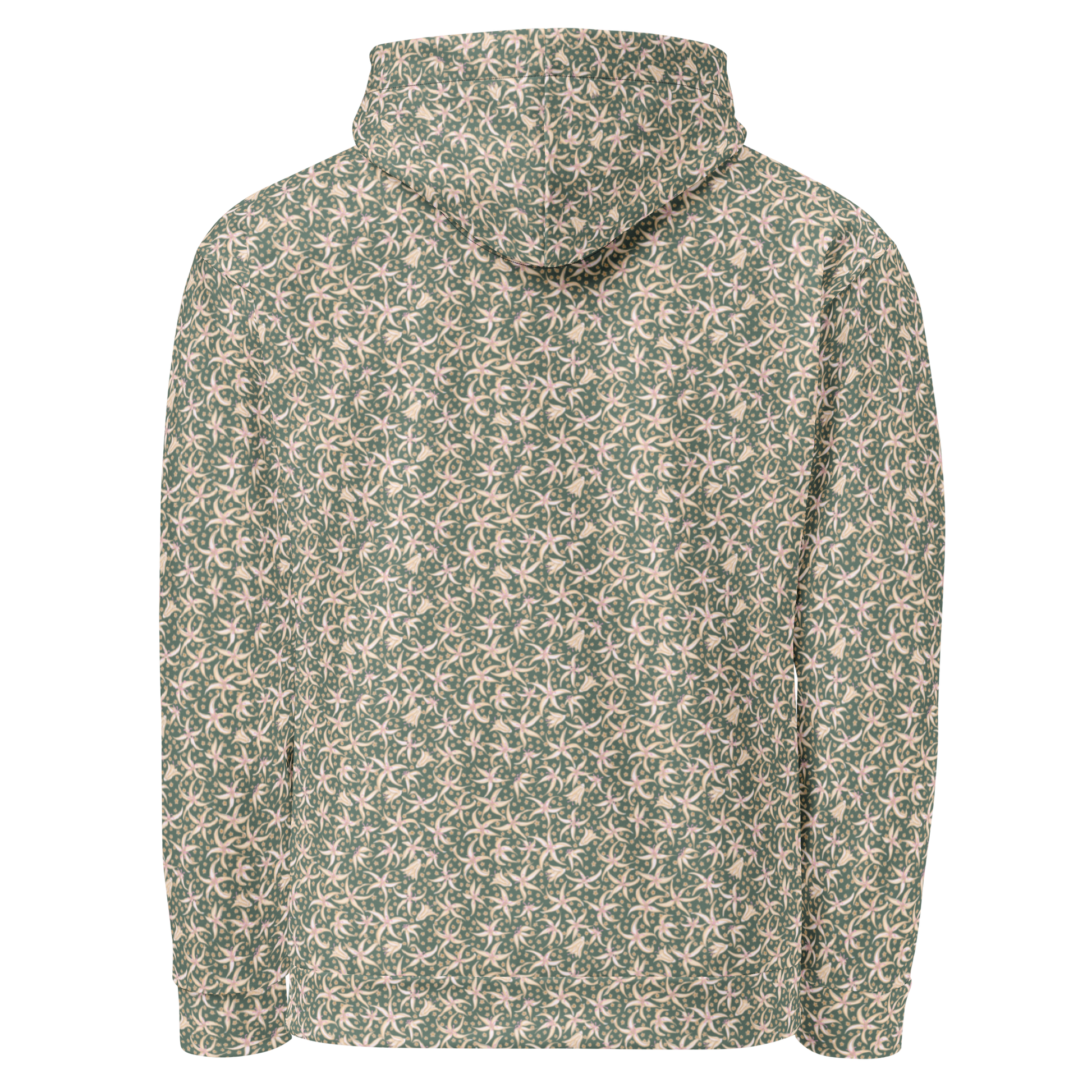 Dancing with Pimpernels Floral Pattern Hoodie