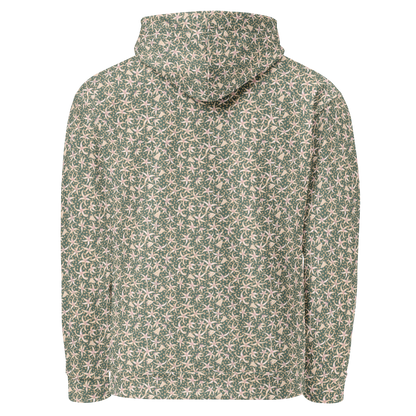 Dancing with Pimpernels Floral Pattern Hoodie