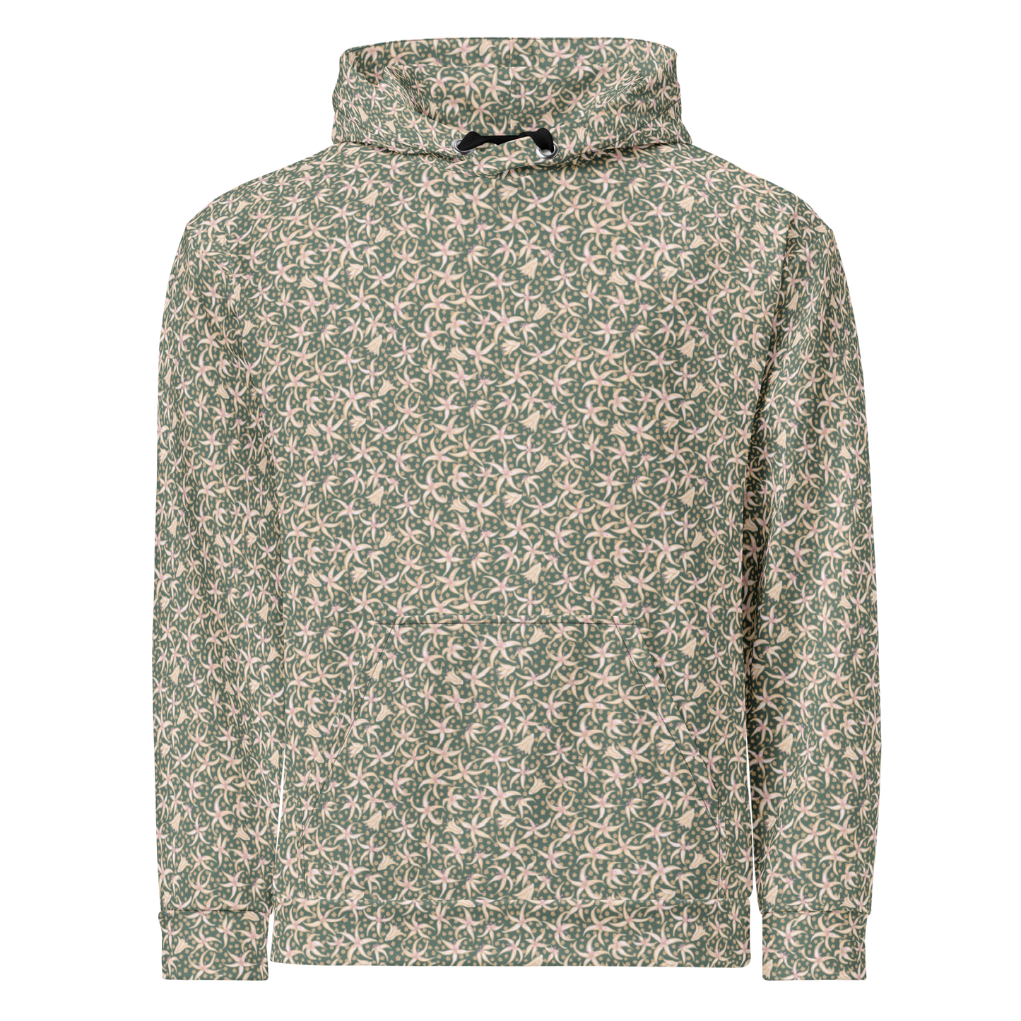 Dancing with Pimpernels Floral Pattern Hoodie