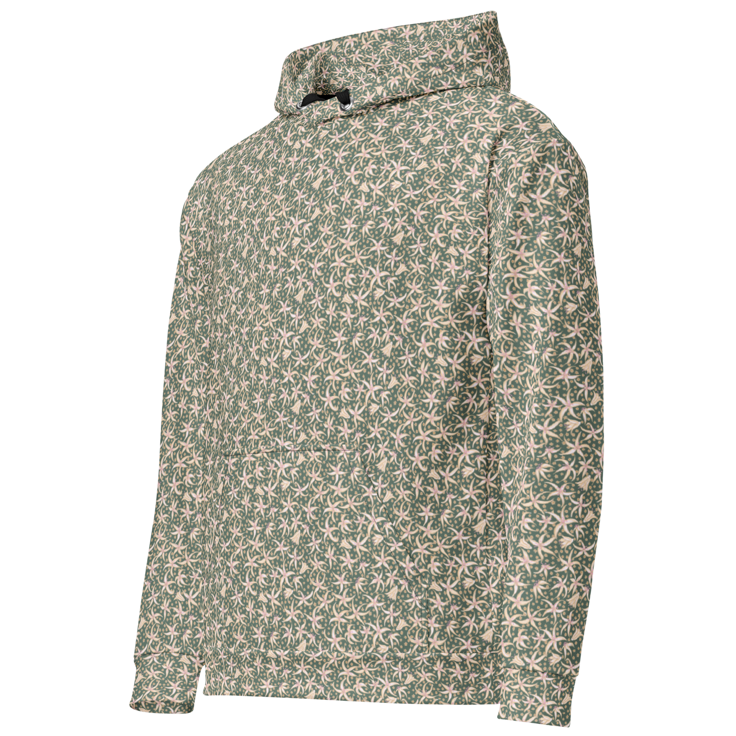 Dancing with Pimpernels Floral Pattern Hoodie