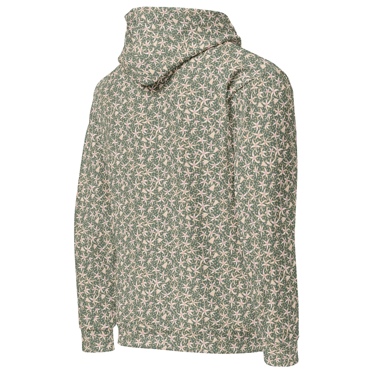 Dancing with Pimpernels Floral Pattern Hoodie