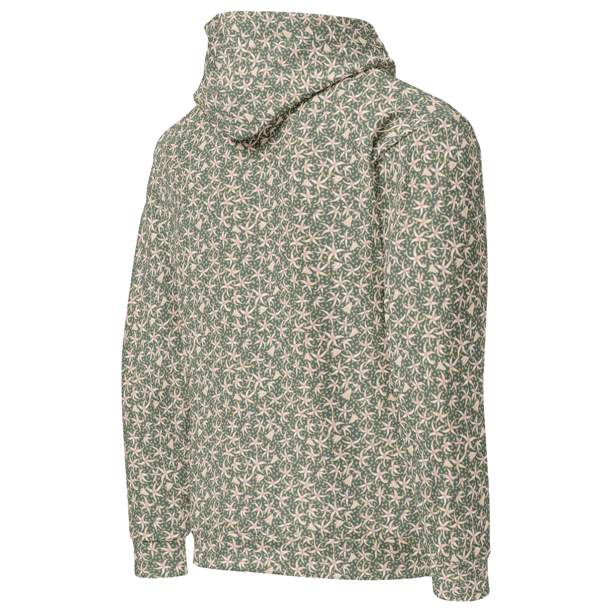 Dancing with Pimpernels Floral Pattern Hoodie