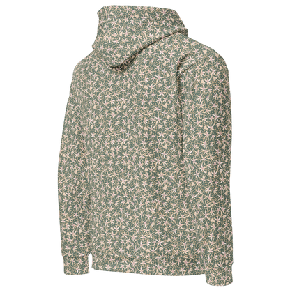 Dancing with Pimpernels Floral Pattern Hoodie