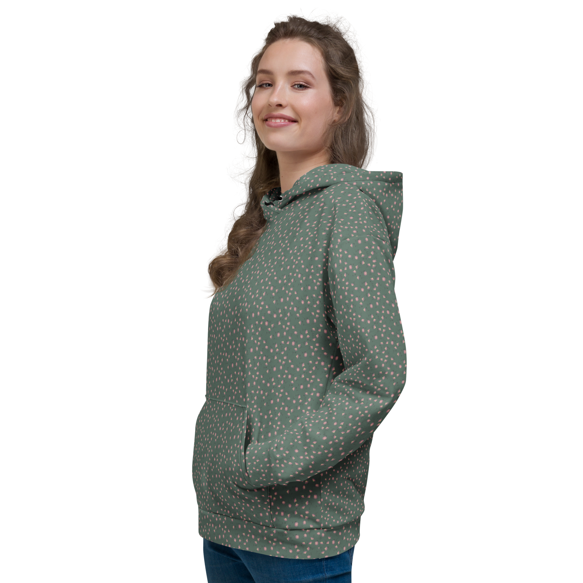 Echinacea Floral Hoodie