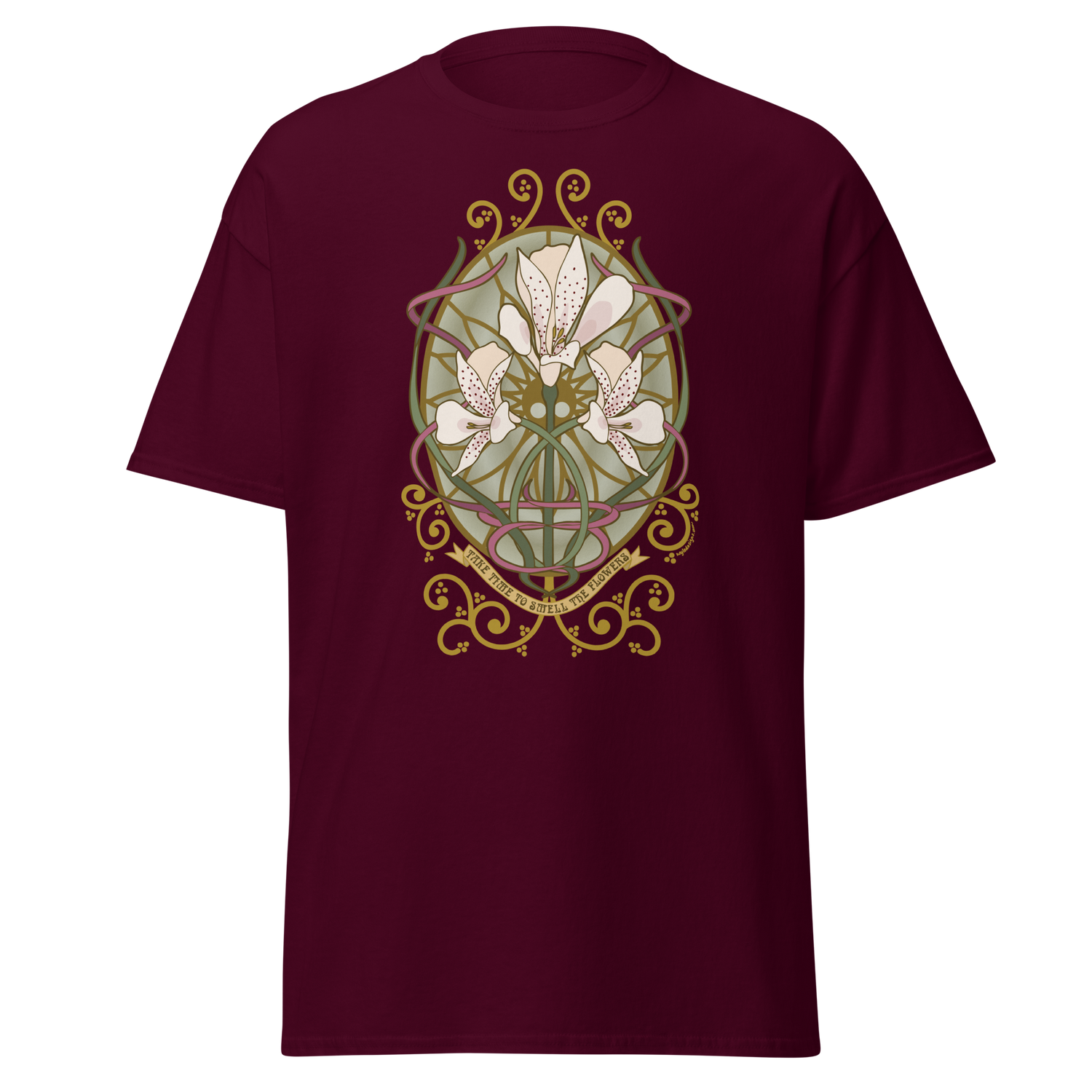 Alstroemeria Classic Tee maroon