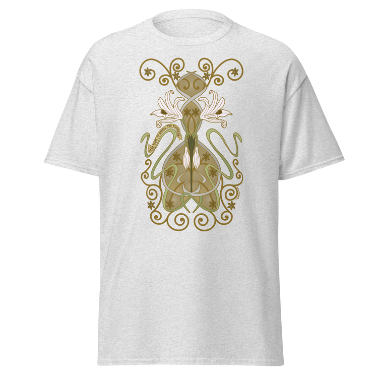 Nouveau Crinum Classic Tee Perfect for Art Nouveau Enthusiasts ash