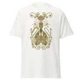 Nouveau Crinum Classic Tee Perfect for Art Nouveau Enthusiasts white