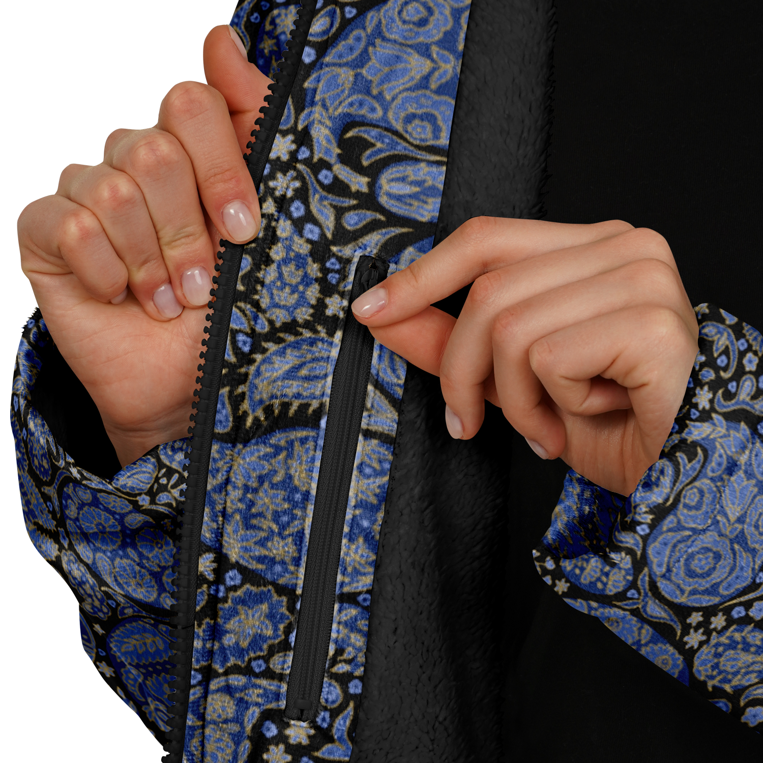 Paisley Rain Zip Coat Paisley Rain Cloak  Stylish 