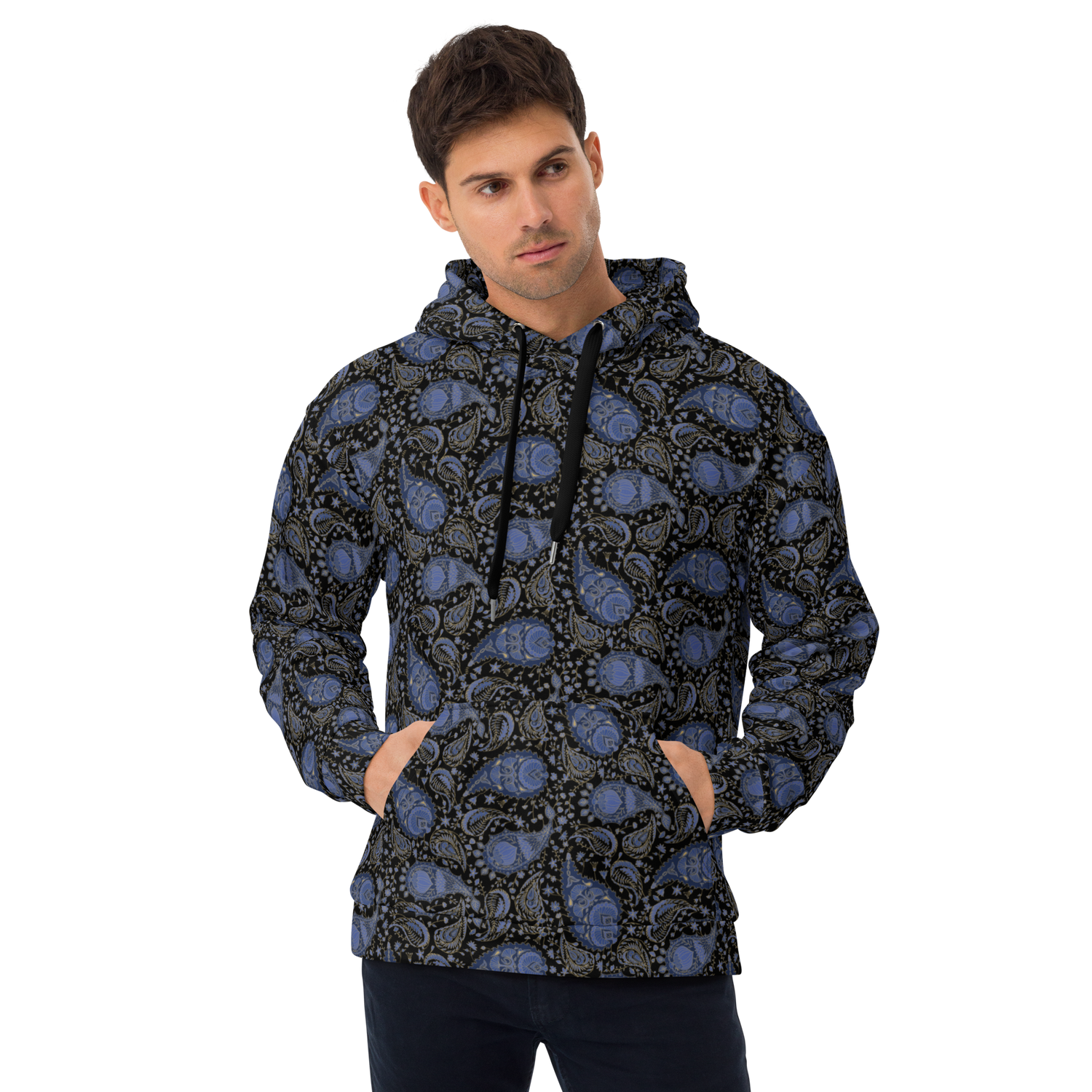 Paisley Pattern Hoodie Paisley Field Luxe 