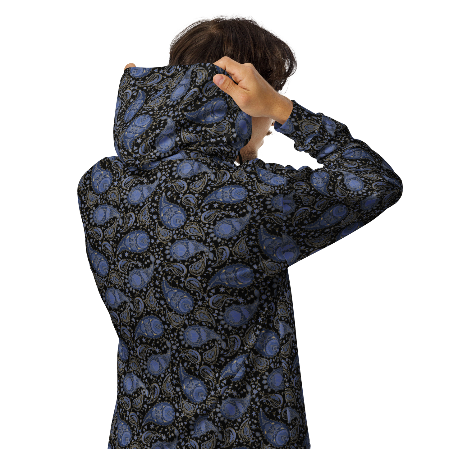 Paisley Pattern Hoodie - Luxe Unisex Zip Hoodie for Superior Comfort - Wylodesigns