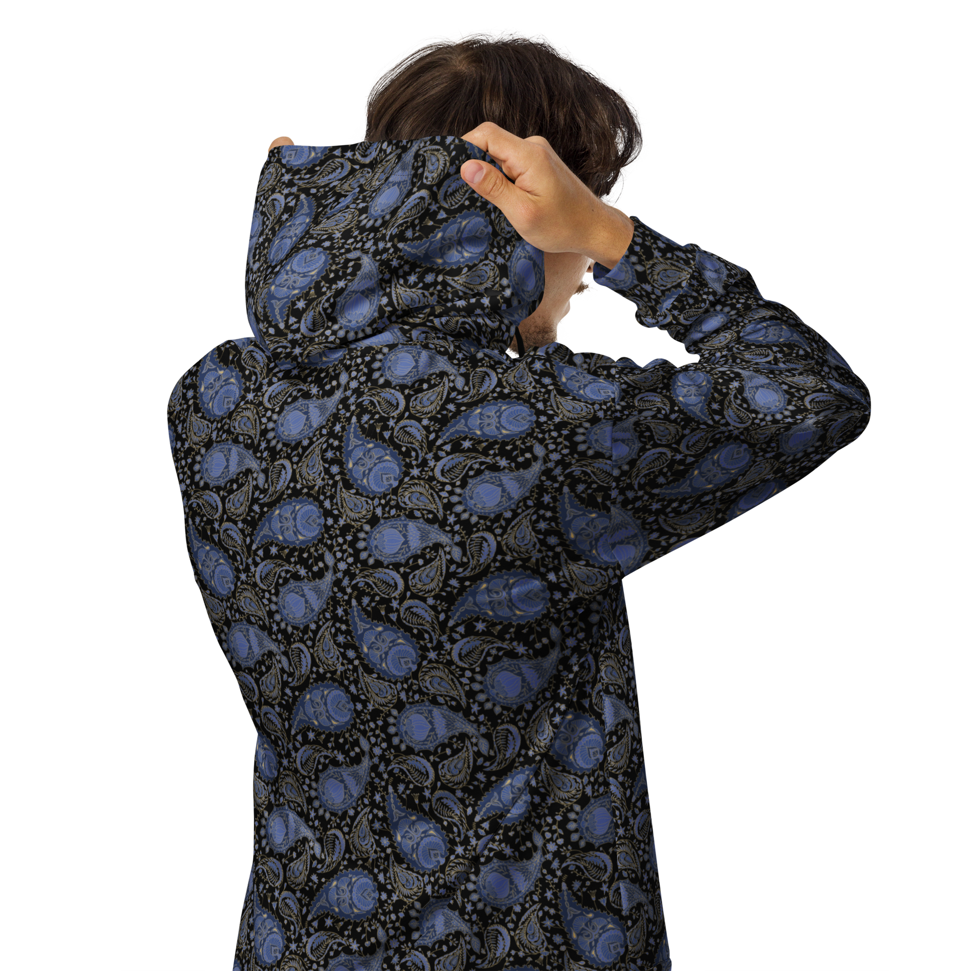 Paisley Pattern Hoodie - Luxe Unisex Zip Hoodie for Superior Comfort - Wylodesigns