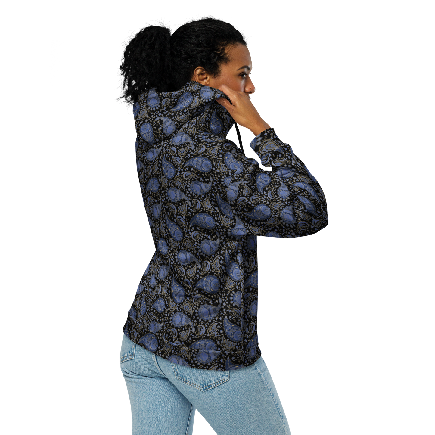 Paisley Pattern Hoodie - Luxe Unisex Zip Hoodie for Superior Comfort - Wylodesigns