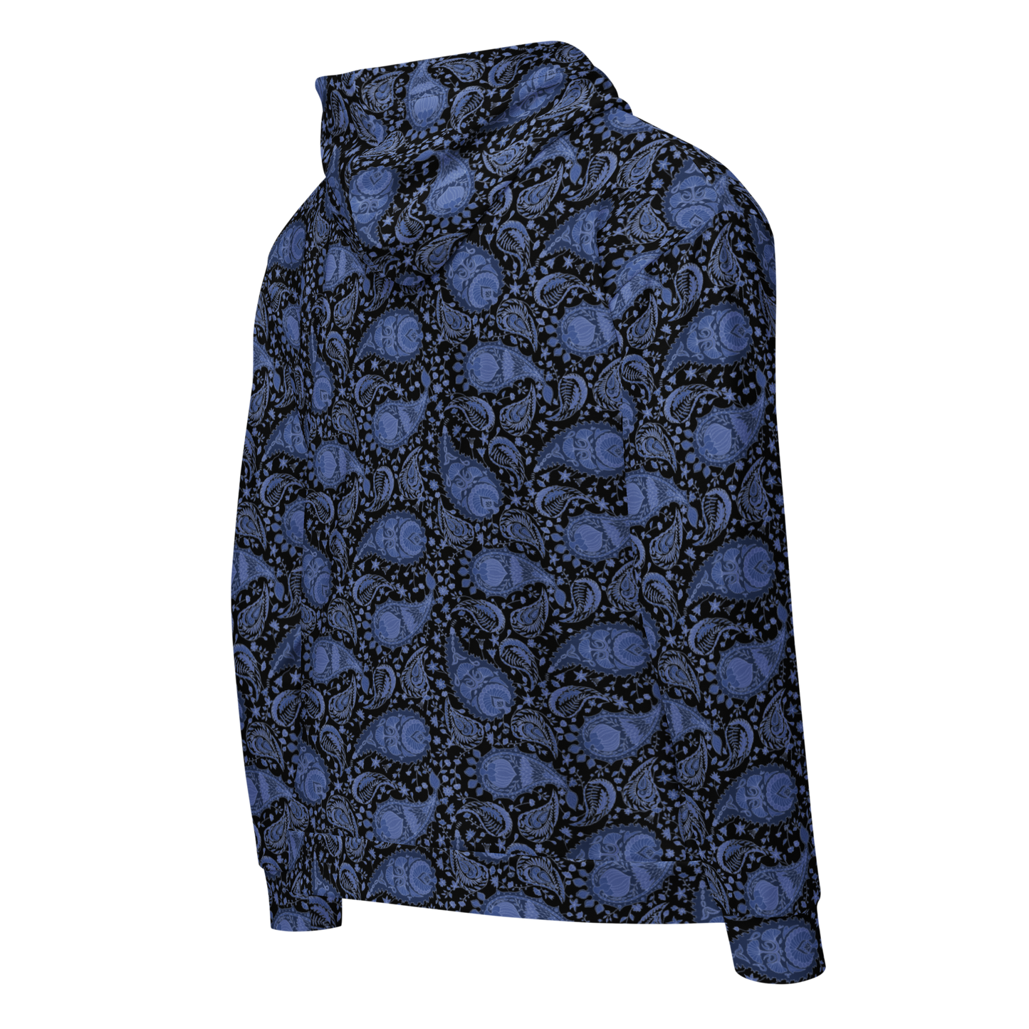 Paisley Pattern Hoodie - Unisex Zip Style for Ultimate Comfort - Wylodesigns