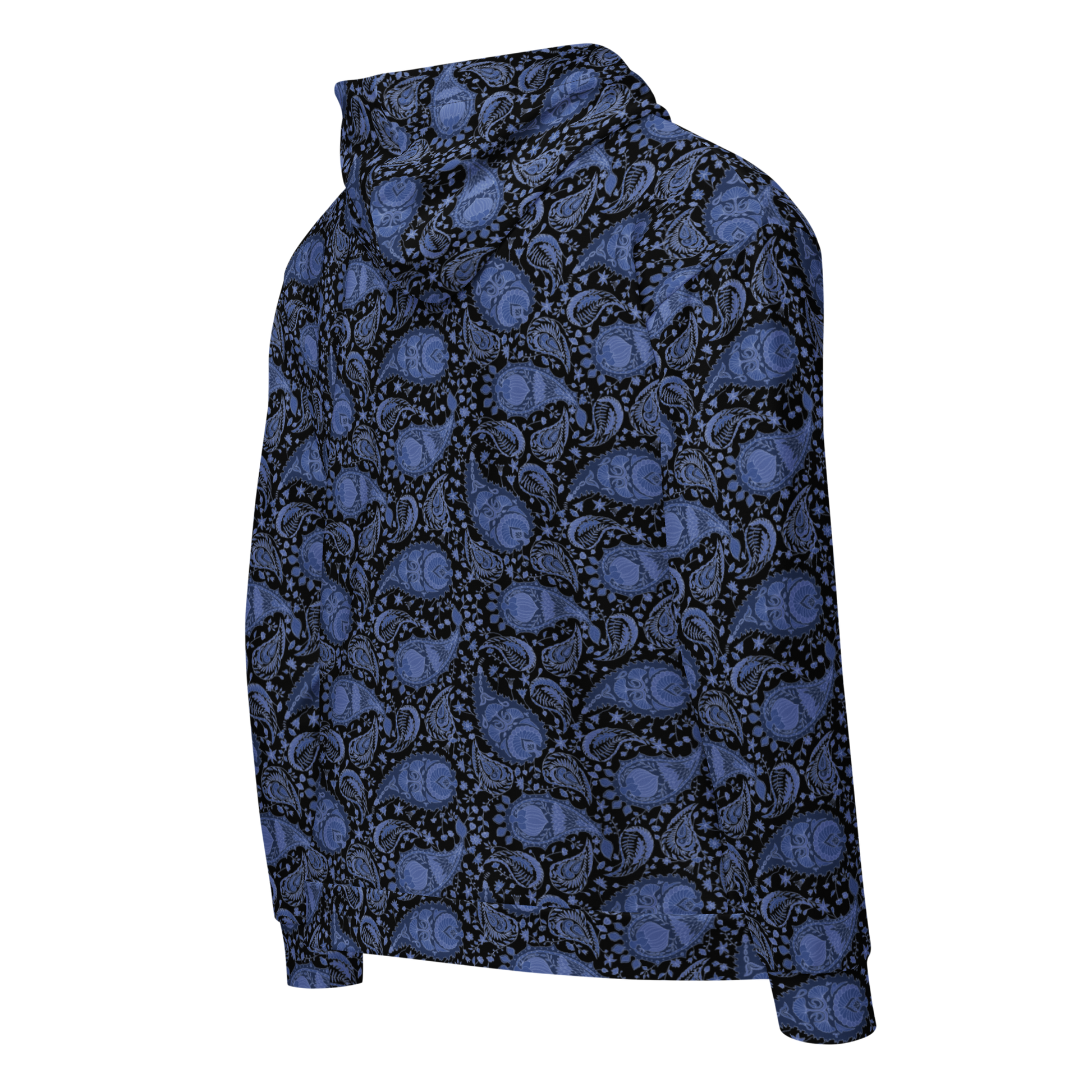 Paisley Pattern Hoodie - Unisex Zip Style for Ultimate Comfort - Wylodesigns