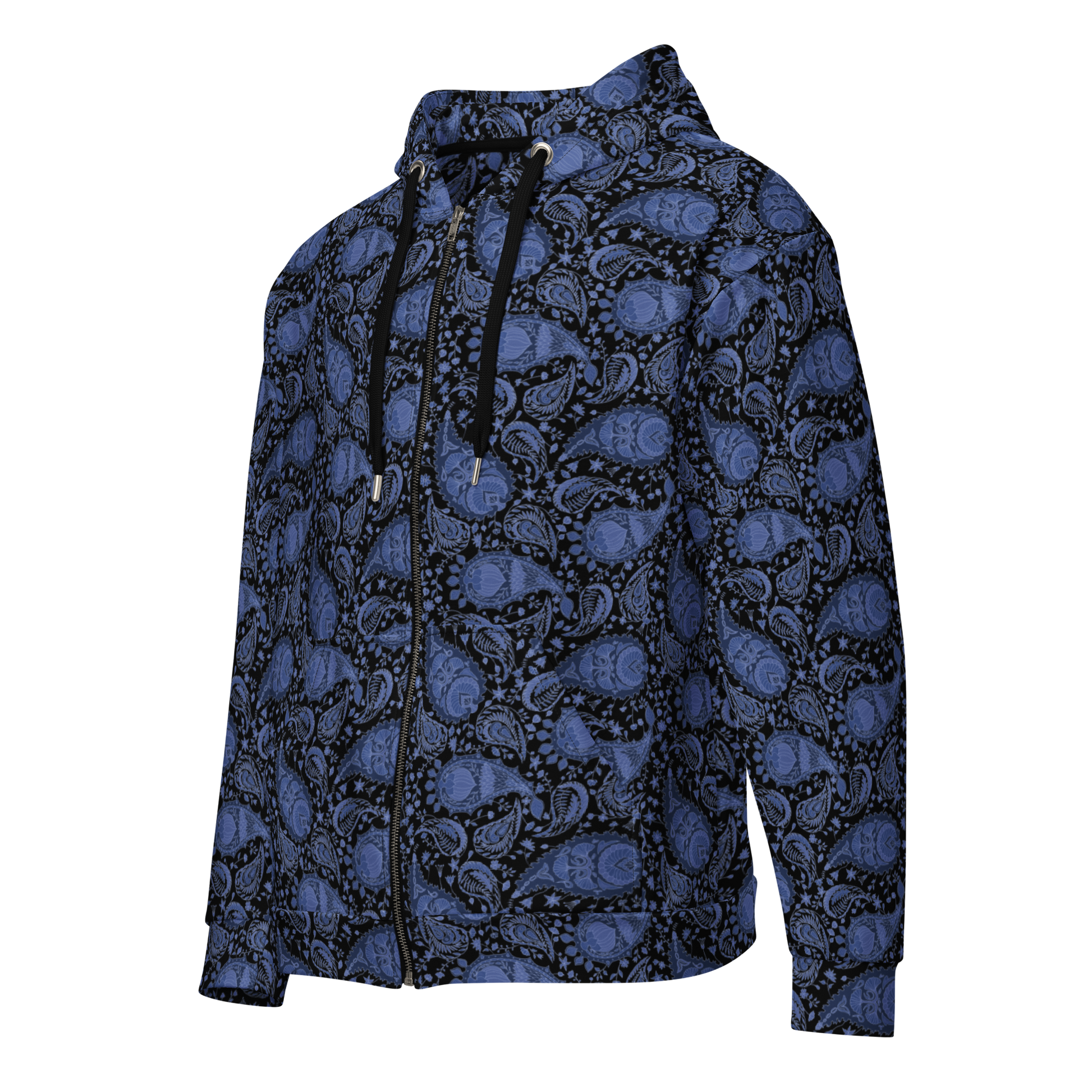 Paisley Pattern Hoodie - Unisex Zip Style for Ultimate Comfort - Wylodesigns