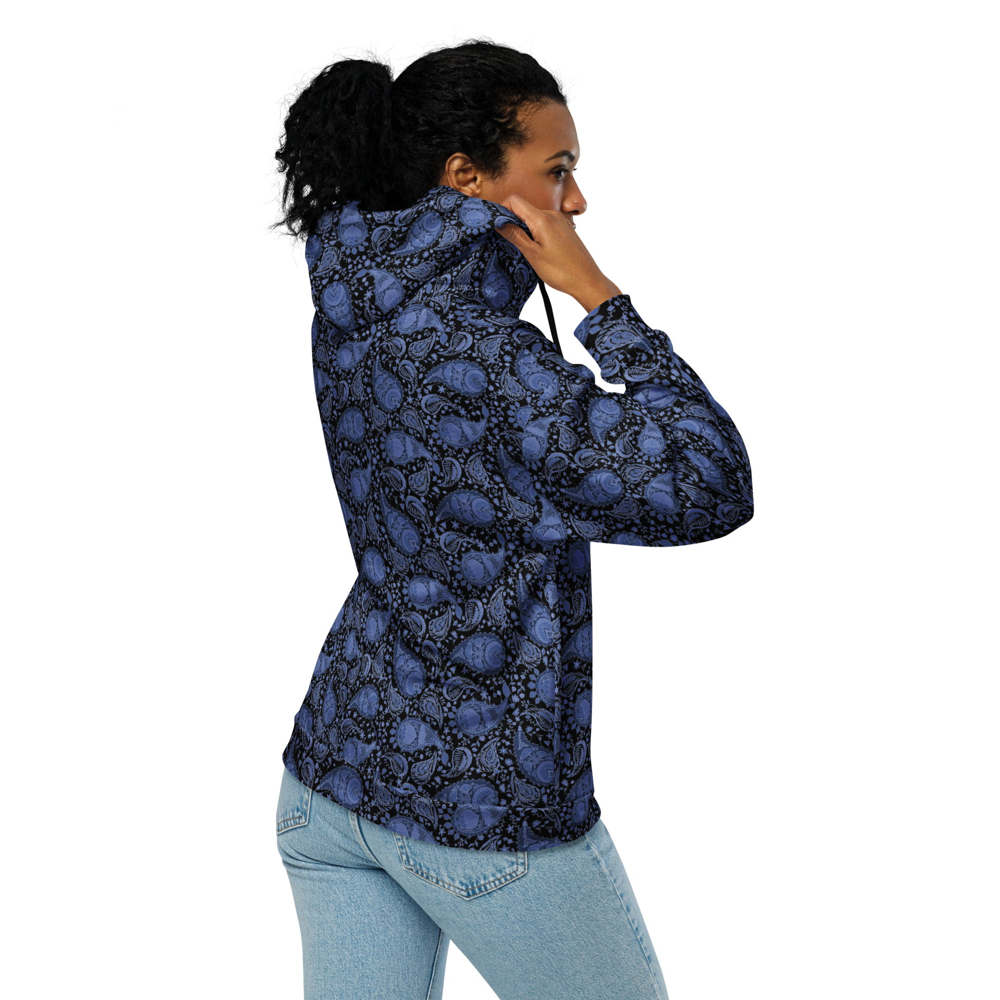 Paisley Pattern Hoodie - Unisex Zip Style for Ultimate Comfort - Wylodesigns