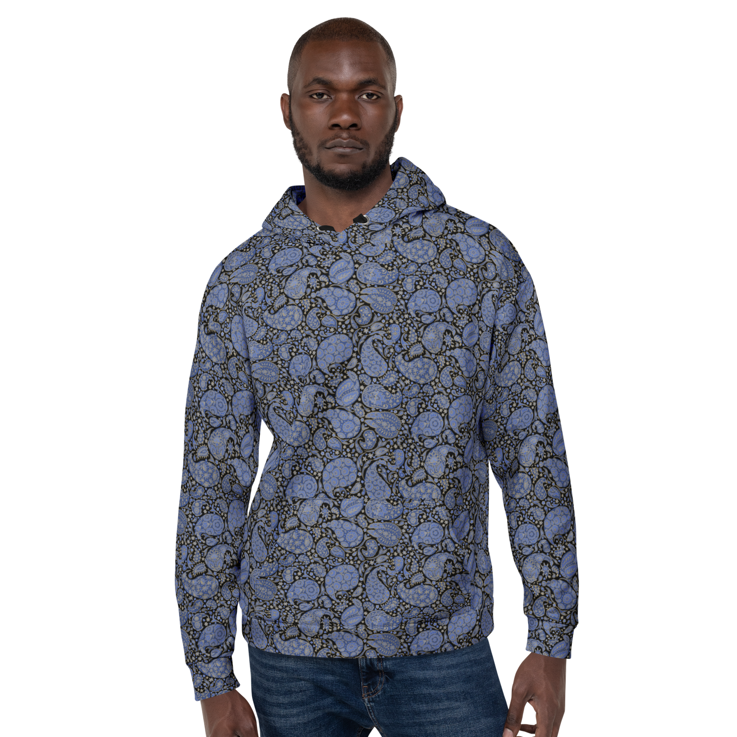 Paisley Rain Luxe Hoodie - Unisex Luxe Comfort for Stylish Days