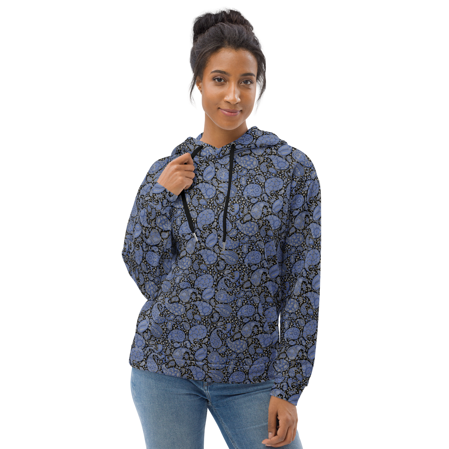 Paisley Rain Luxe Hoodie - Unisex Luxe Comfort for Stylish Days