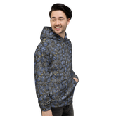 Paisley Pattern Hoodie  Storm Luxe Unisex Floral SweatshirtPaisley Pattern Hoodie  Storm Luxe Unisex Floral Sweatshirt