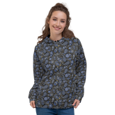 Paisley Pattern Hoodie  Storm Luxe Unisex Floral Sweatshirt