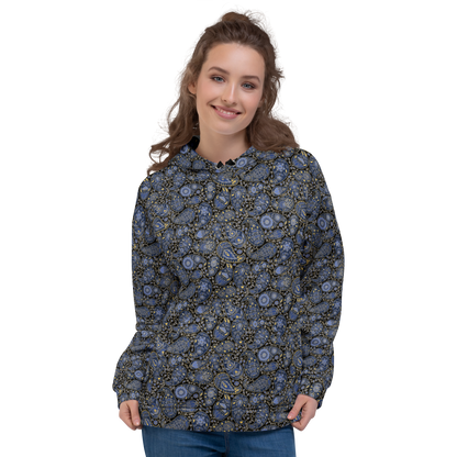 Paisley Pattern Hoodie  Storm Luxe Unisex Floral Sweatshirt