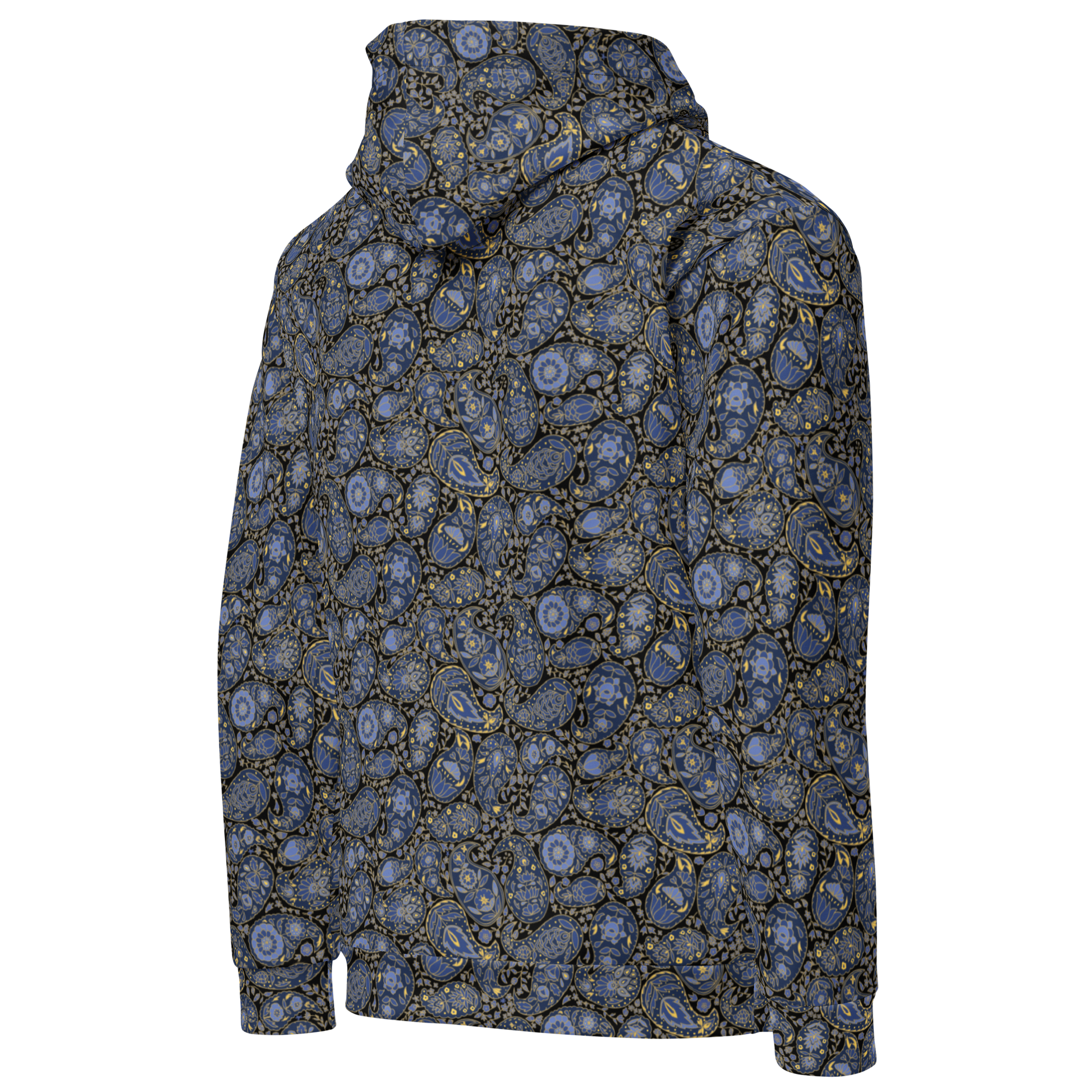 Paisley Pattern Hoodie  Storm Luxe Unisex Floral Sweatshirt