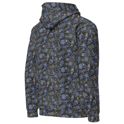 Paisley Pattern Hoodie  Storm Luxe Unisex Floral Sweatshirt