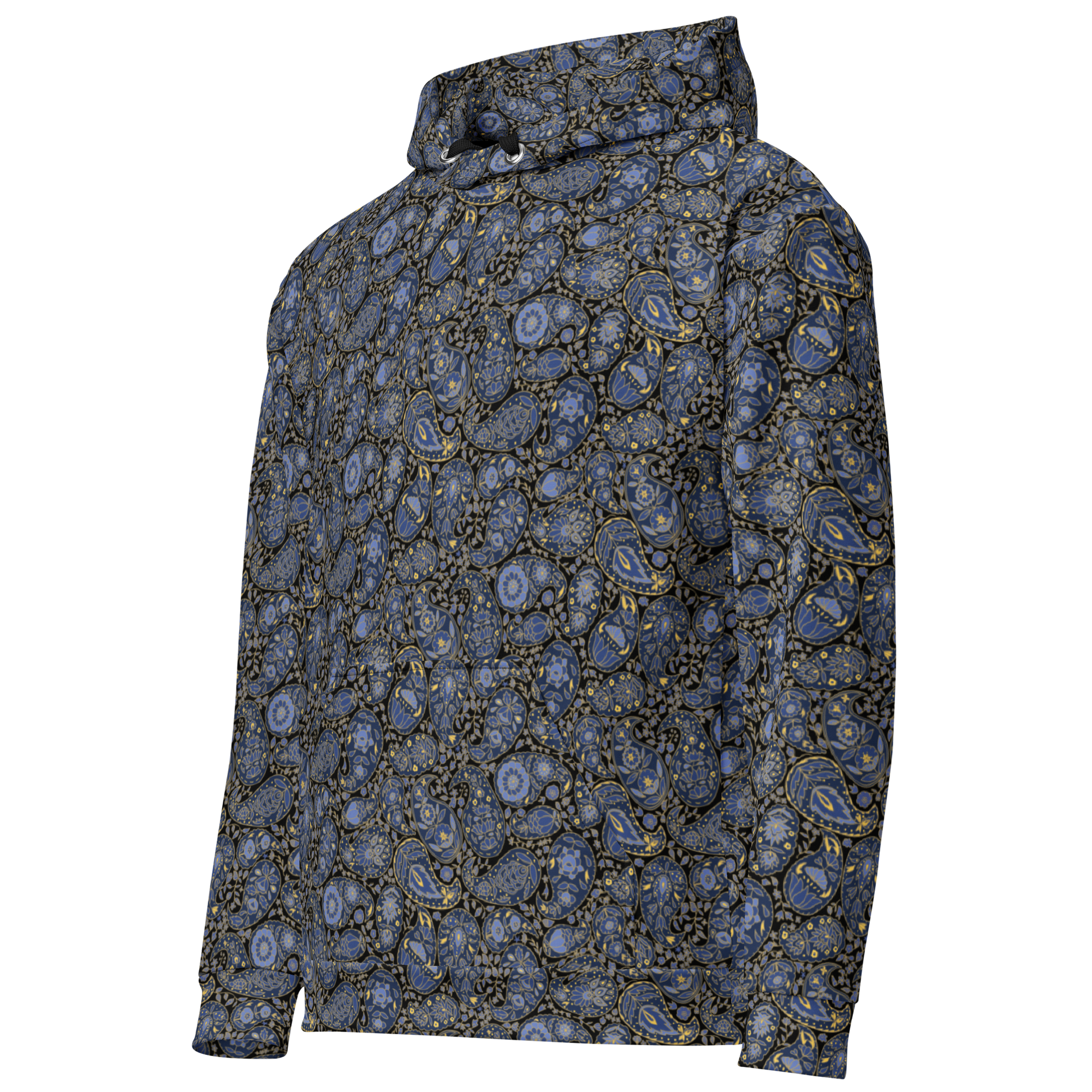 Paisley Pattern Hoodie  Storm Luxe Unisex Floral Sweatshirt