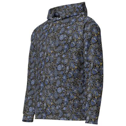 Paisley Pattern Hoodie  Storm Luxe Unisex Floral Sweatshirt