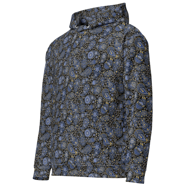 Paisley Pattern Hoodie  Storm Luxe Unisex Floral Sweatshirt