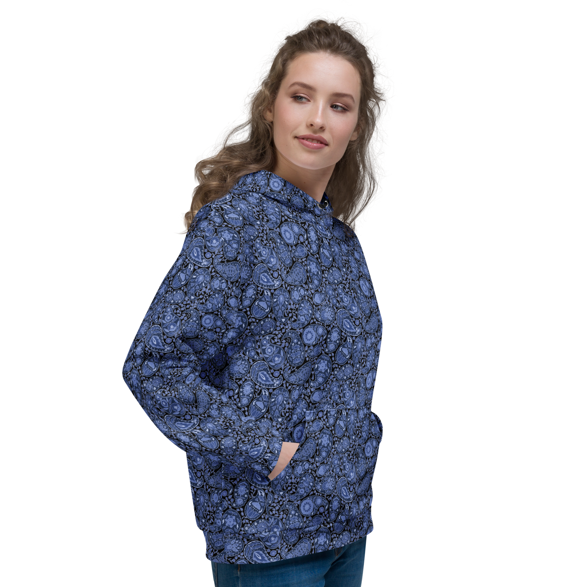 Paisley Pattern Hoodie - Experience Premium Style and Comfort for Timeless Elegance - Wylodesigns