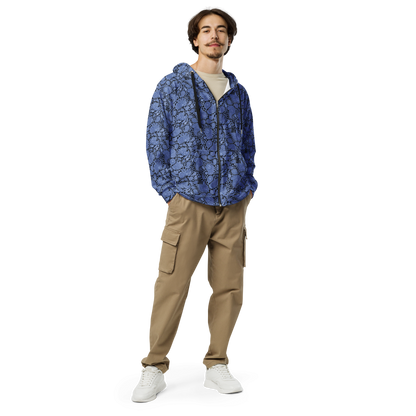 Probably Paisley Midnight Zip Hoodie - Stylish Unisex Comfort in Paisley Zip Hoodie Design - Wylodesigns