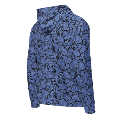 Probably Paisley Midnight Zip Hoodie - Stylish Unisex Comfort in Paisley Zip Hoodie Design - Wylodesigns